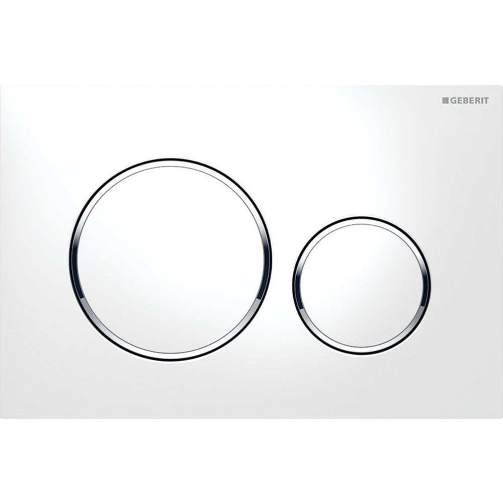 Placca di comando sigma 20" bianco Opaco/Cromato/Bianco opaco* — Geberit