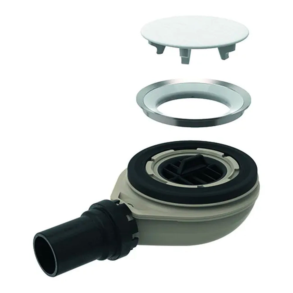 Piletta di scarico ribassata per piatto doccia Ø90 con piattello uscita Ø40 x H.58 mm — Geberit