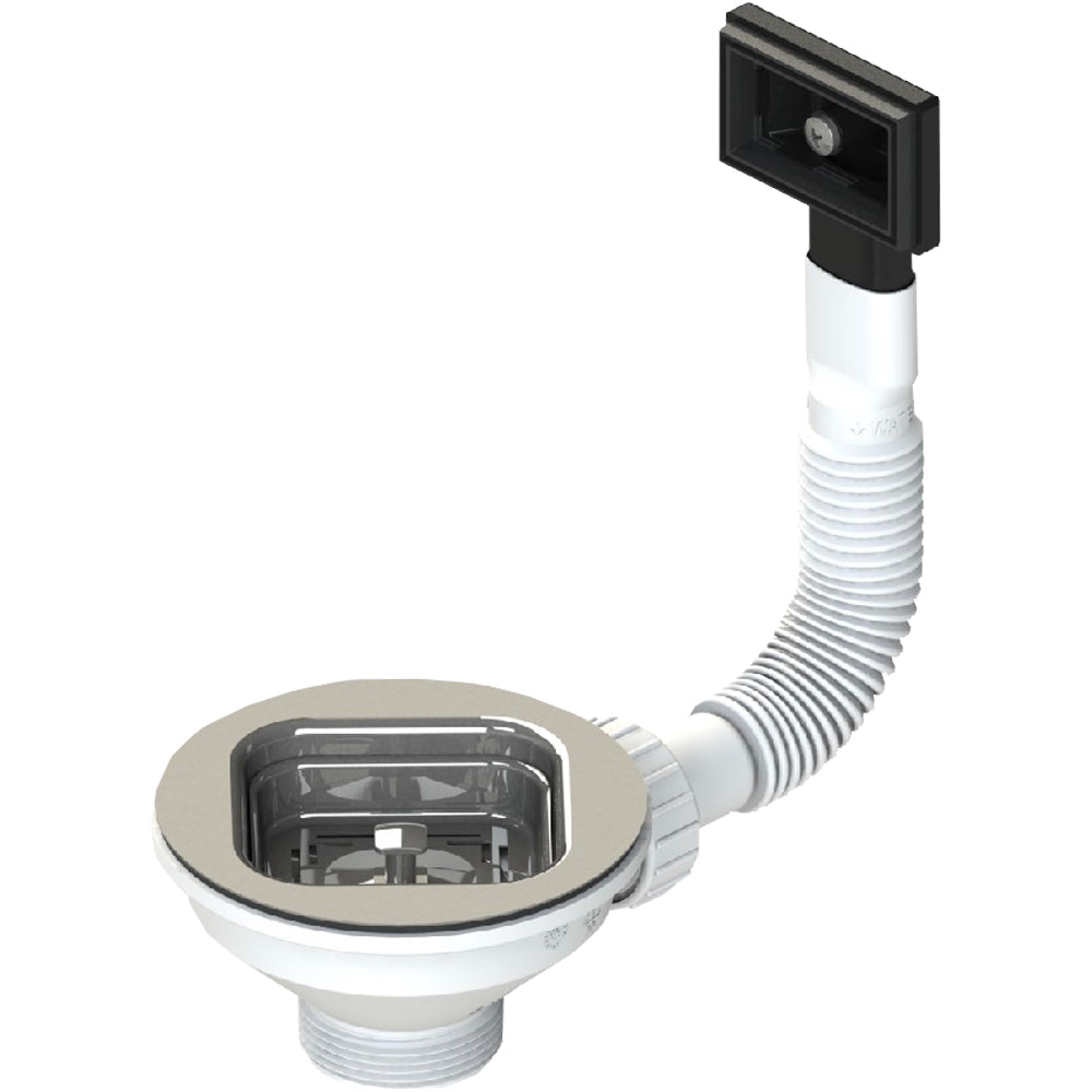 Piletta multi STYLE" per lavello cucina con foro Ø90 ctp rettangolare 1"1/2 x Ø114 mm — L.B. Plast