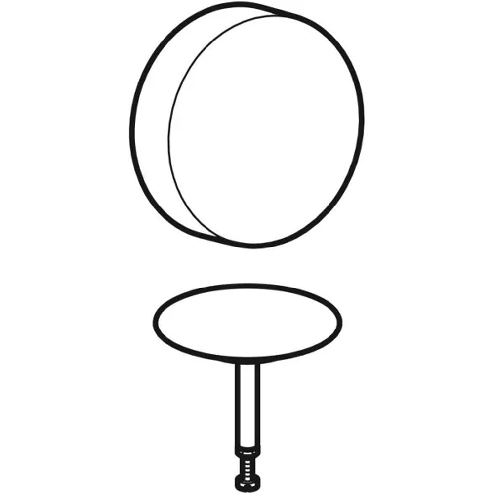 Accessori di completamento per colonna vasca 50236 cromato lucido/ opaco — Geberit