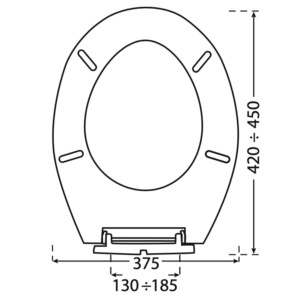 Sedile termoplastico K2 universale champagne — CR