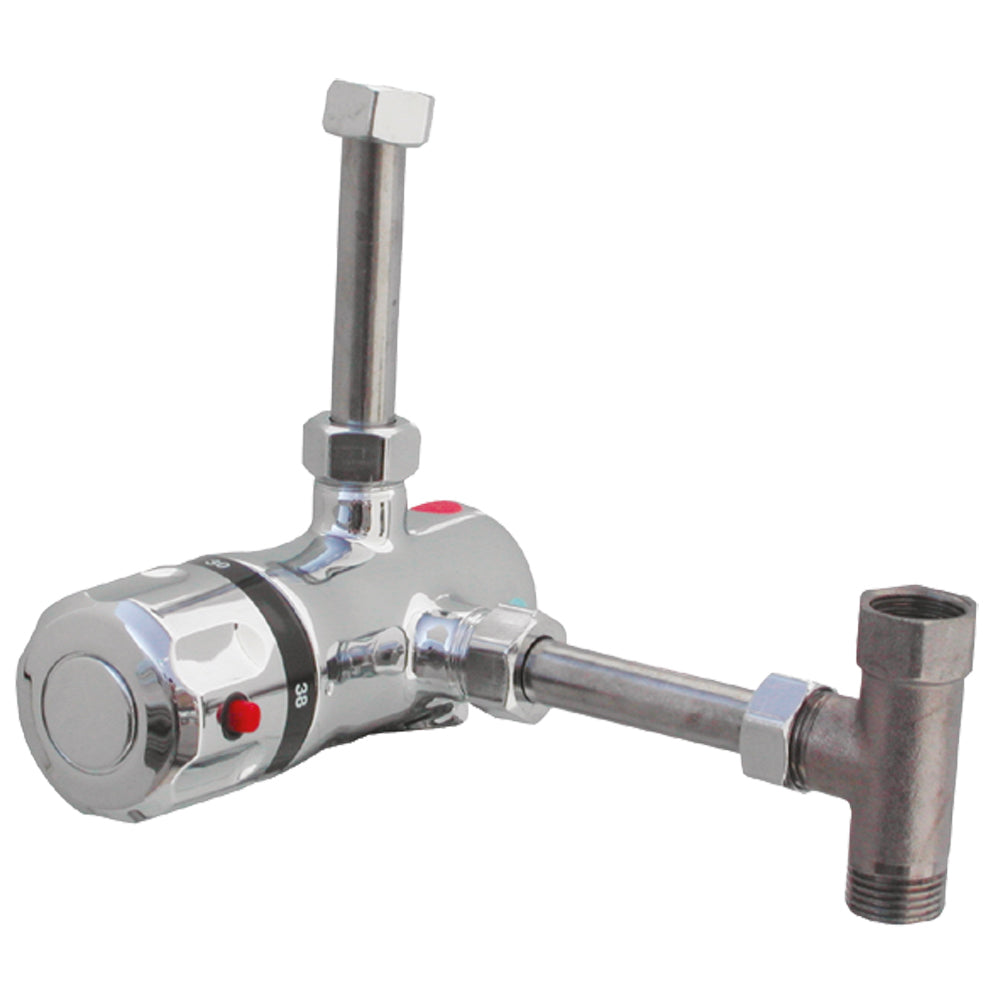 Miscelatore termostatico esterno per installazione sotto boiler cromo - 1/2" — Porta & Bini