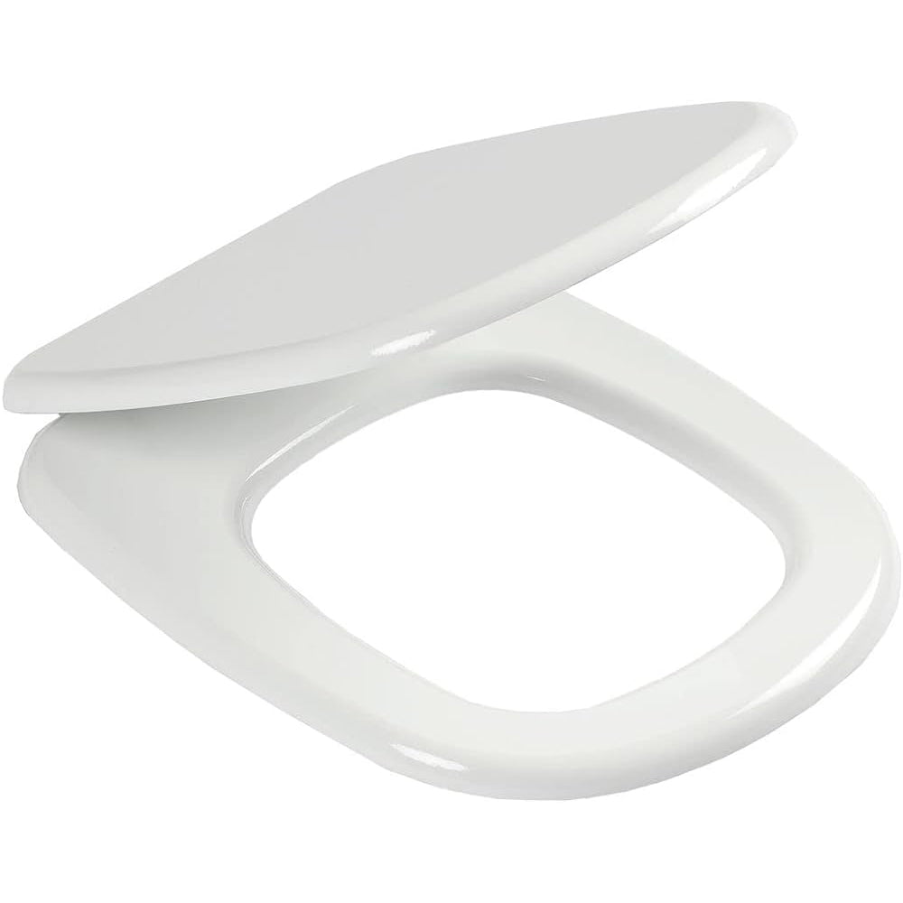 Sedile MDF poliesterato rio bianco - chiusura normale — SEBA