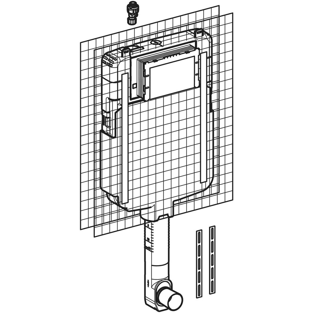 Cassetta di scarico a incasso sigma 8" cm 8 — Geberit