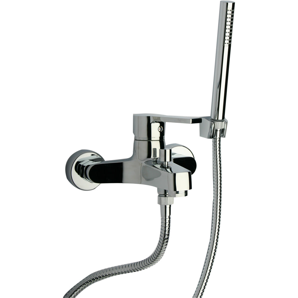 Miscelatore vasca esterno le MANS" cromo + set doccia — Paini