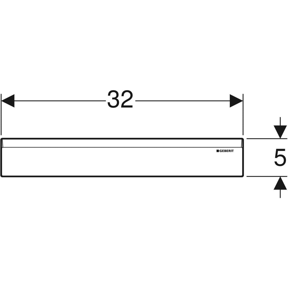 Placca di copertura per scarico a parete Combifix e Duofix cromato lucido — Geberit