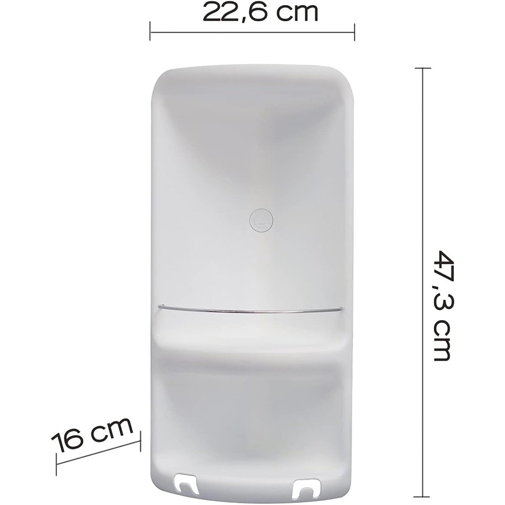 Angoliera doccia caesar 2" 2 ripiani - bianco — GEDY