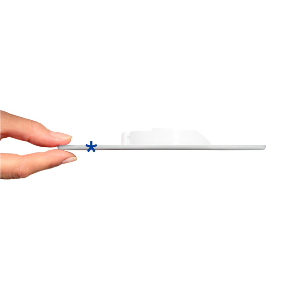 Placca di comando ECO ellisse 4,7" bianca — Pucci