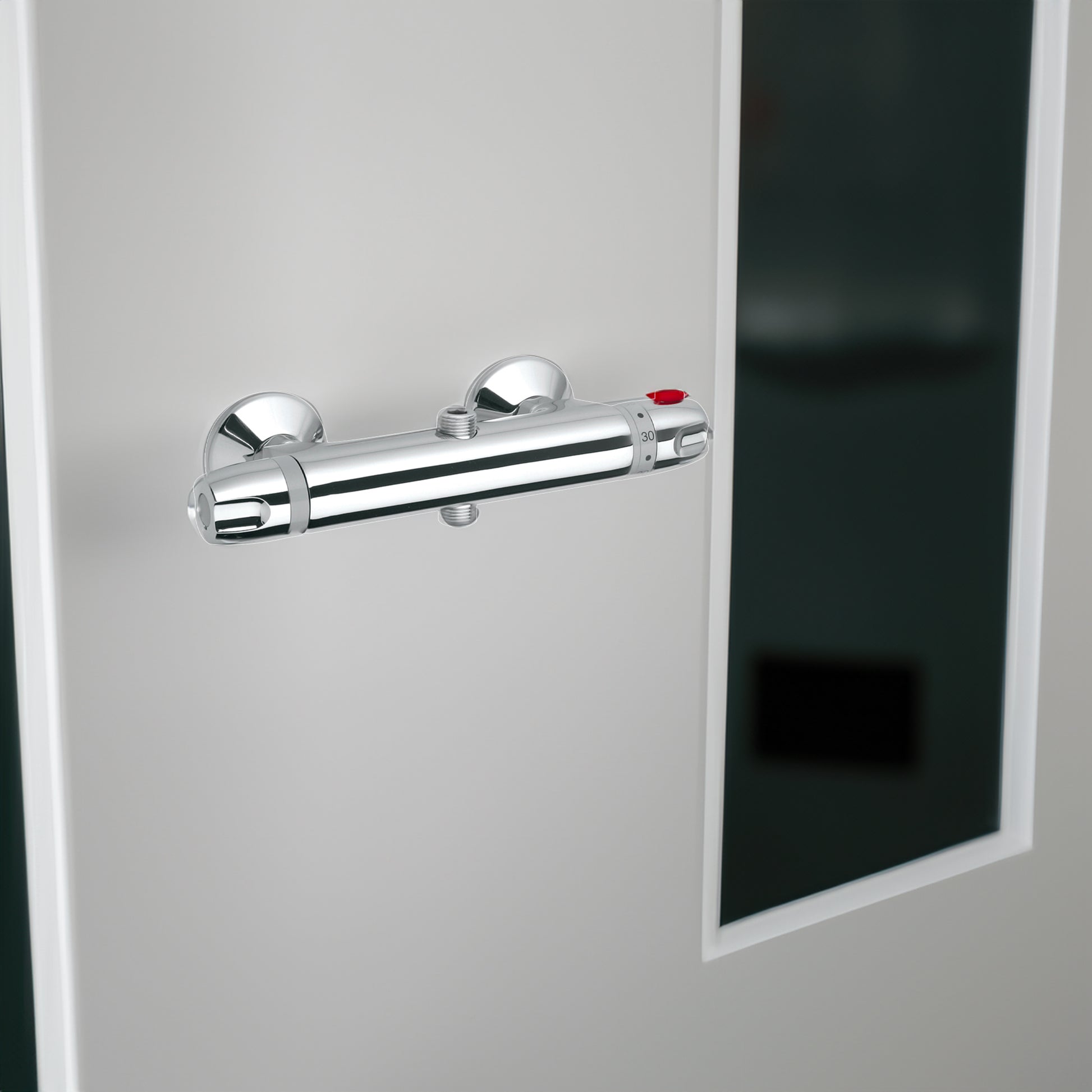 Gruppo termostatico doccia con deviatore 2 uscite 2t cromo — Paini