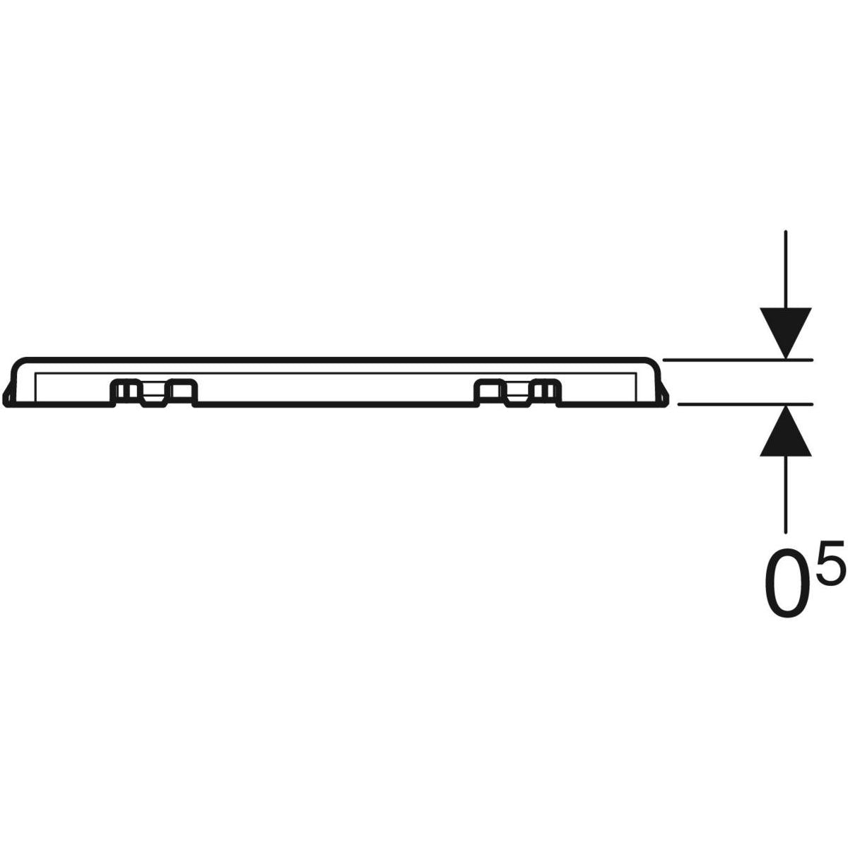 Griglia INOX per sifone doccia avvitata 8x8 cm — Geberit