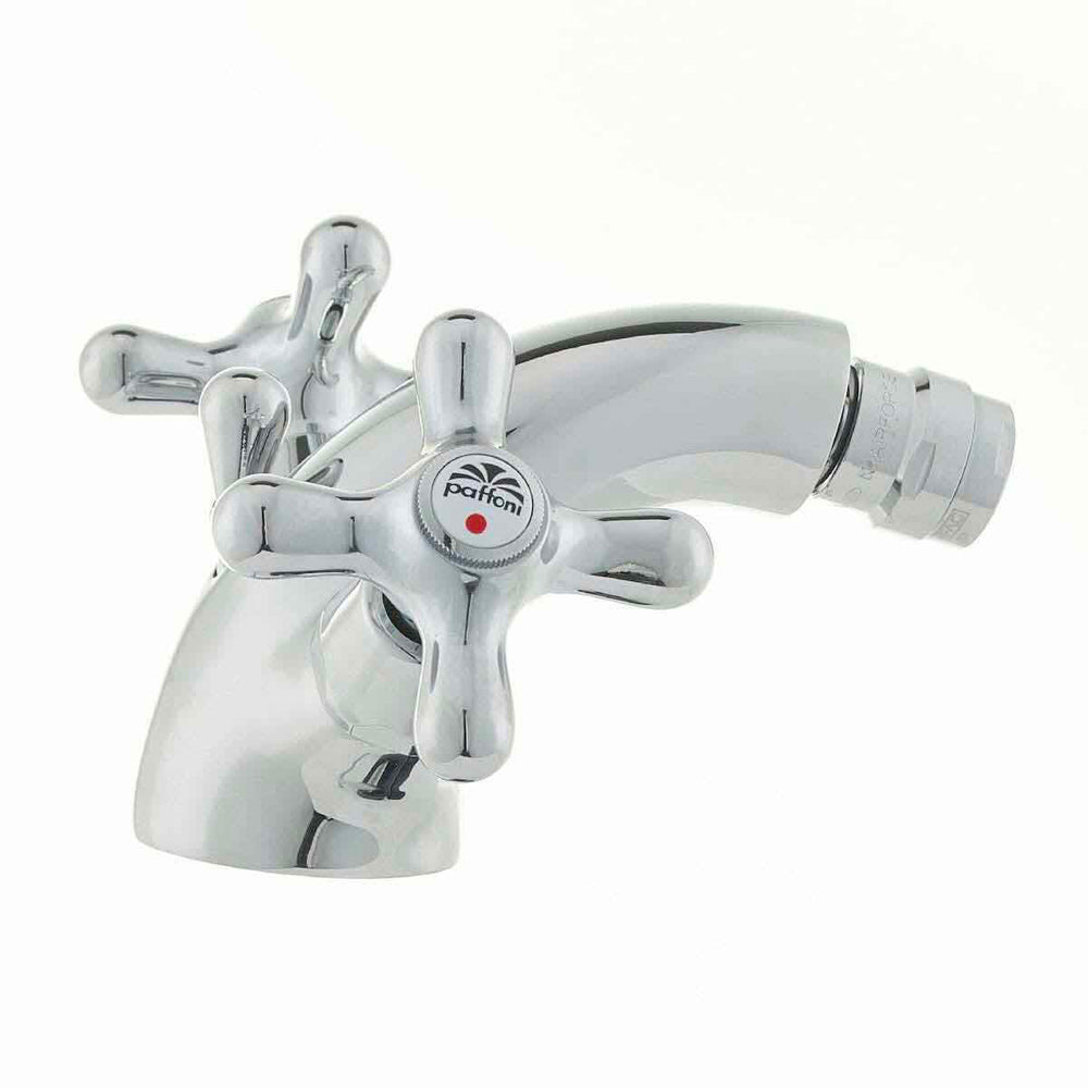 Gruppo monoblocco bidet iris cromo + piletta 1"1/4 — Paffoni