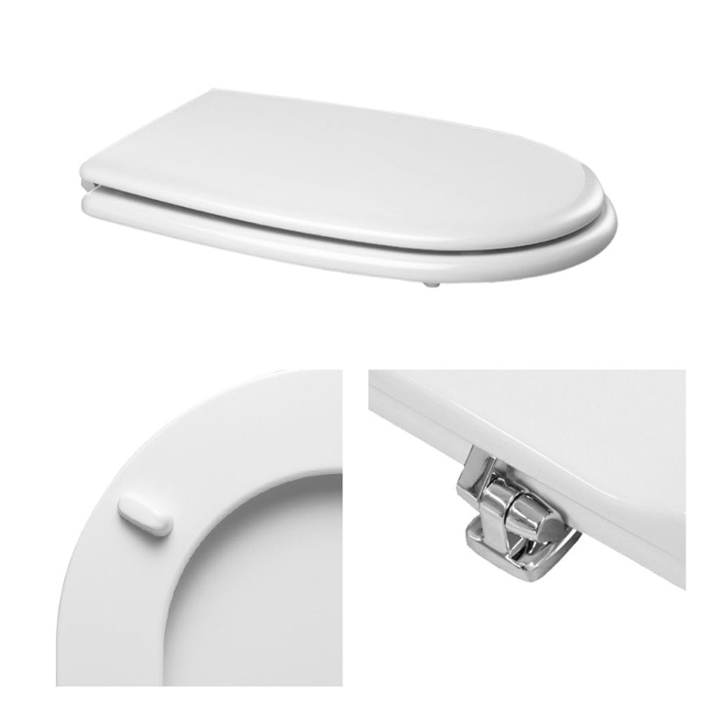 Sedile MDF poliesterato aretusa bianco - chiusura normale — SEBA