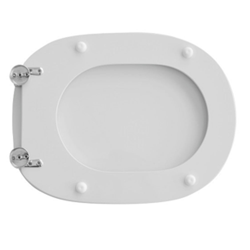 Sedile MDF poliesterato linda bianco - chiusura normale — SEBA