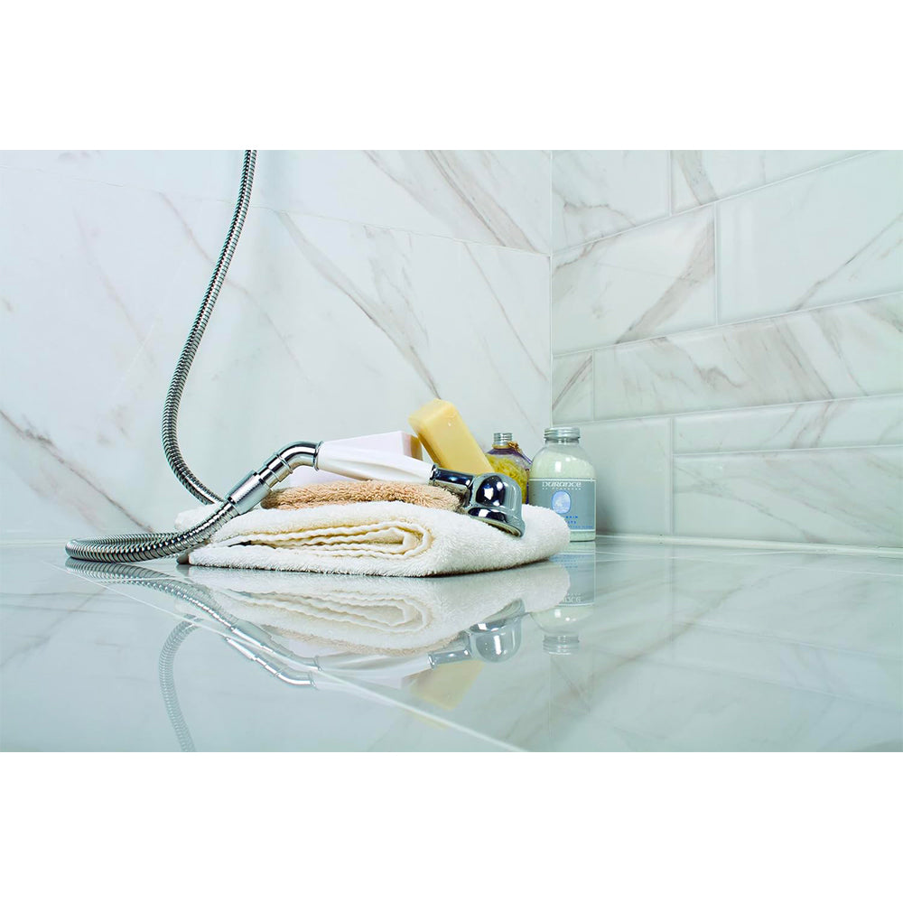 Gruppo vasca esterno Liberty cromo + set doccia orientabile — Paini