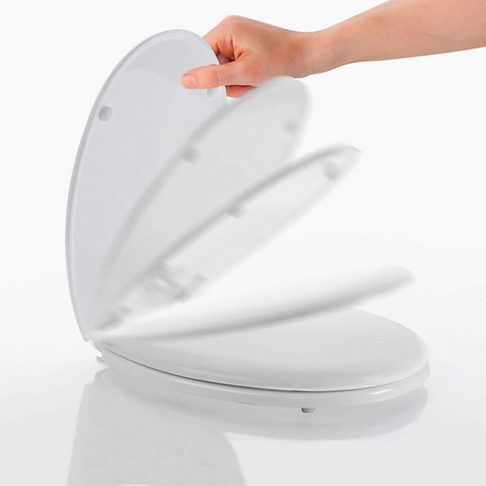 Sedile laccato Corniola universale bianco chiusura rallentata — GEDY