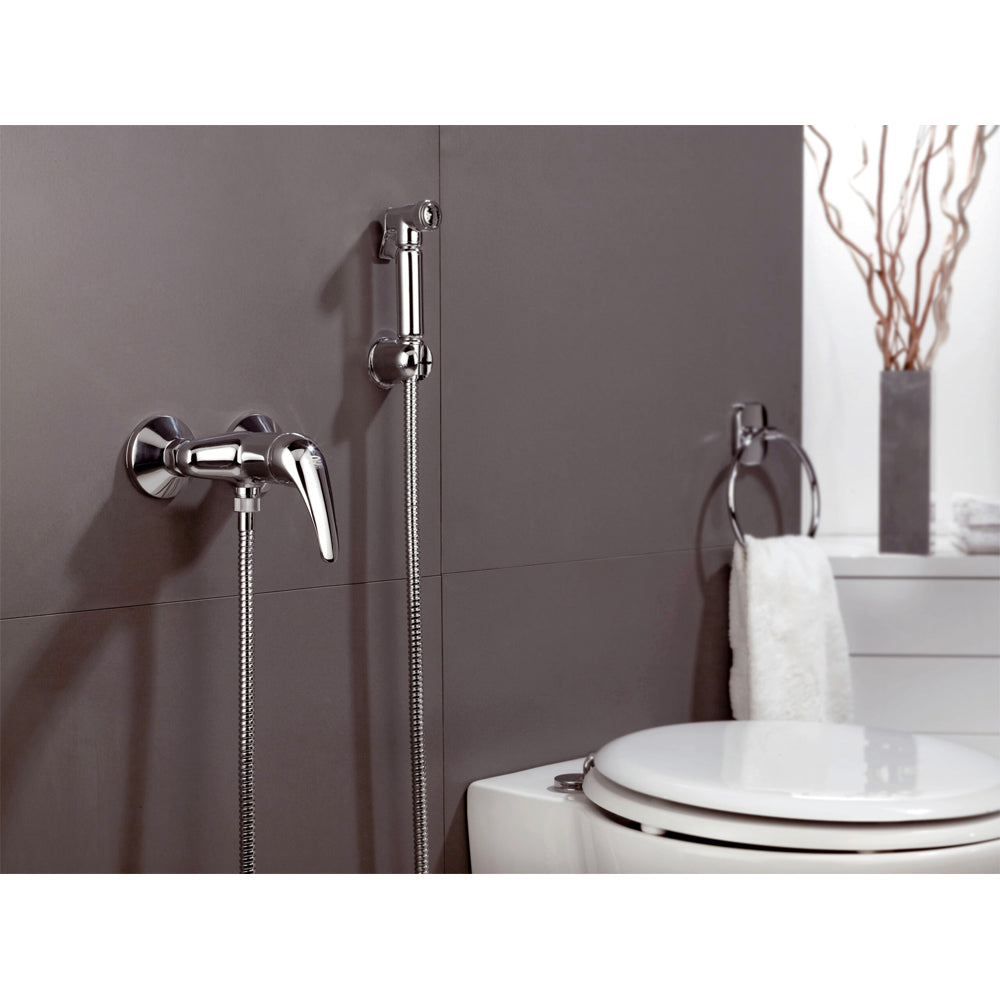 Doccetta shut-off cromo 1/2" saraby - ottone tonda
