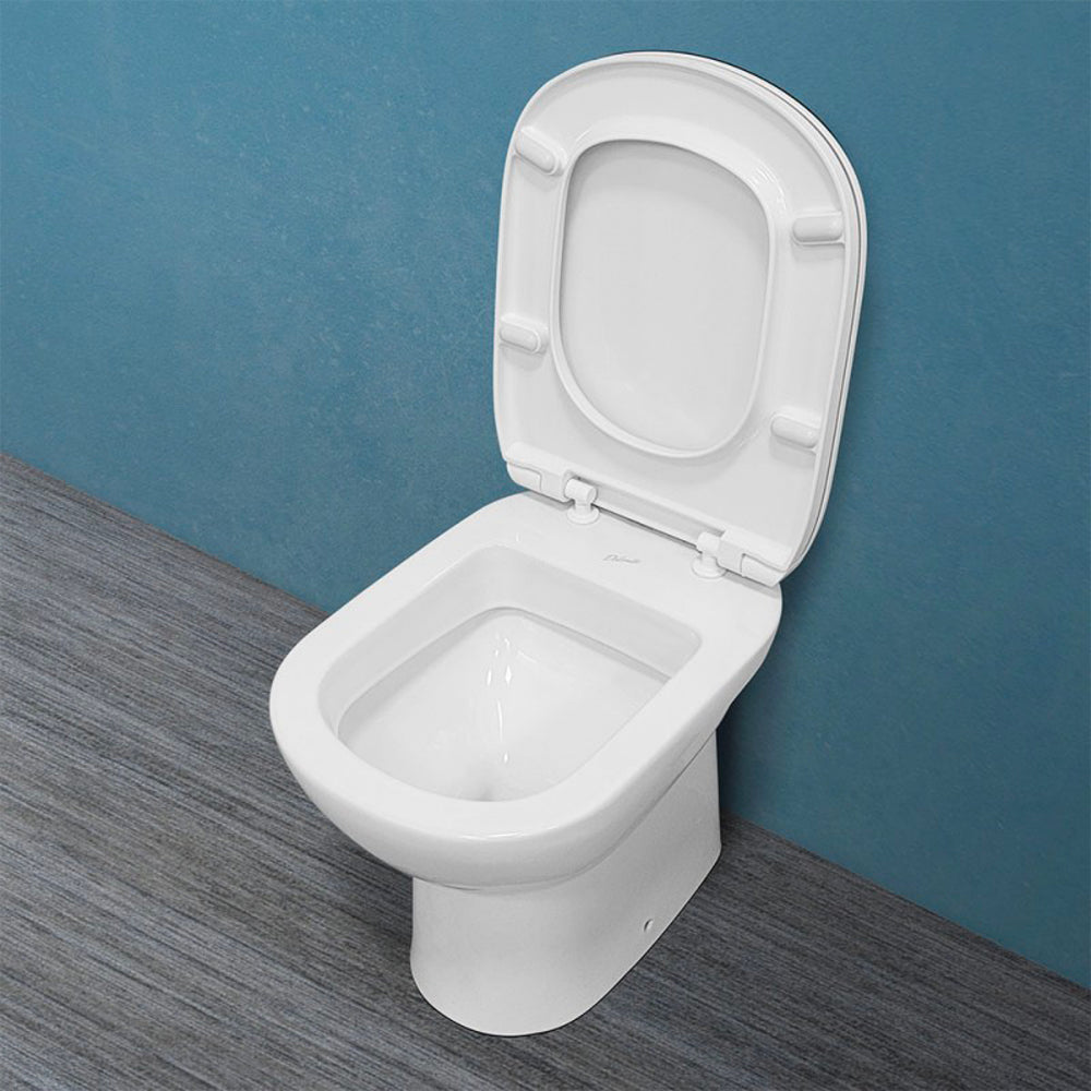 Sedile MDF poliesterato gemma 2 bianco - chiusura normale — SEBA