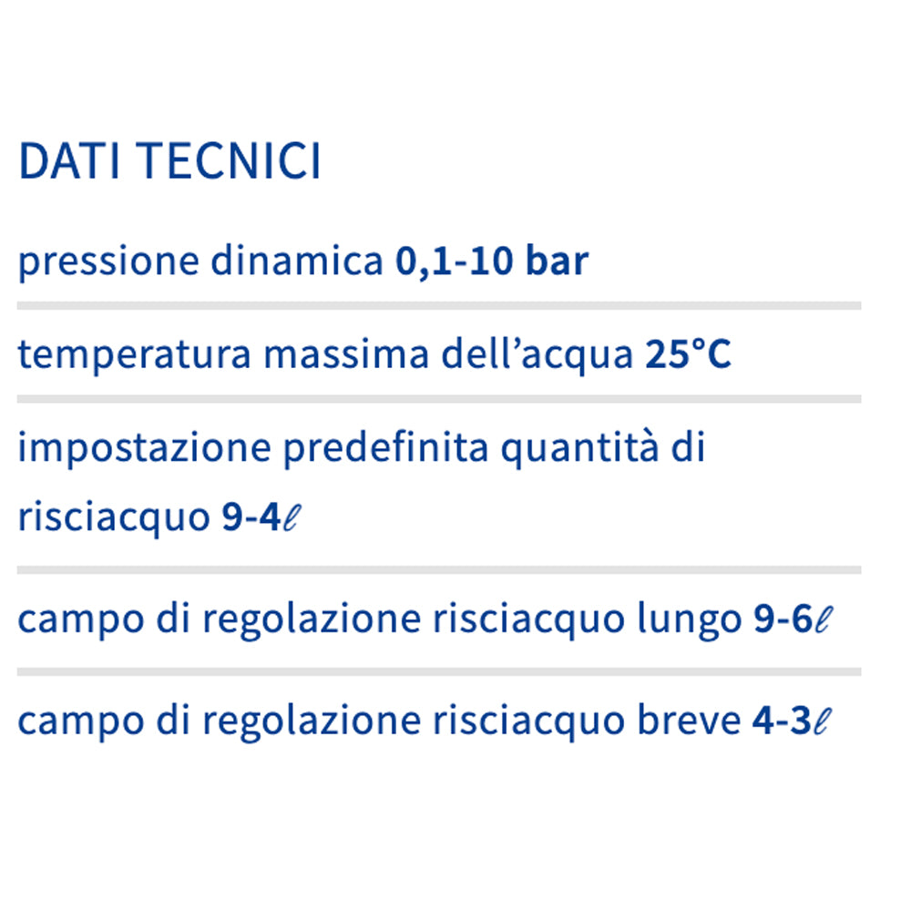 Cassetta di scarico ad incasso Eco modulo per vaso sospeso doppio scarico — Pucci