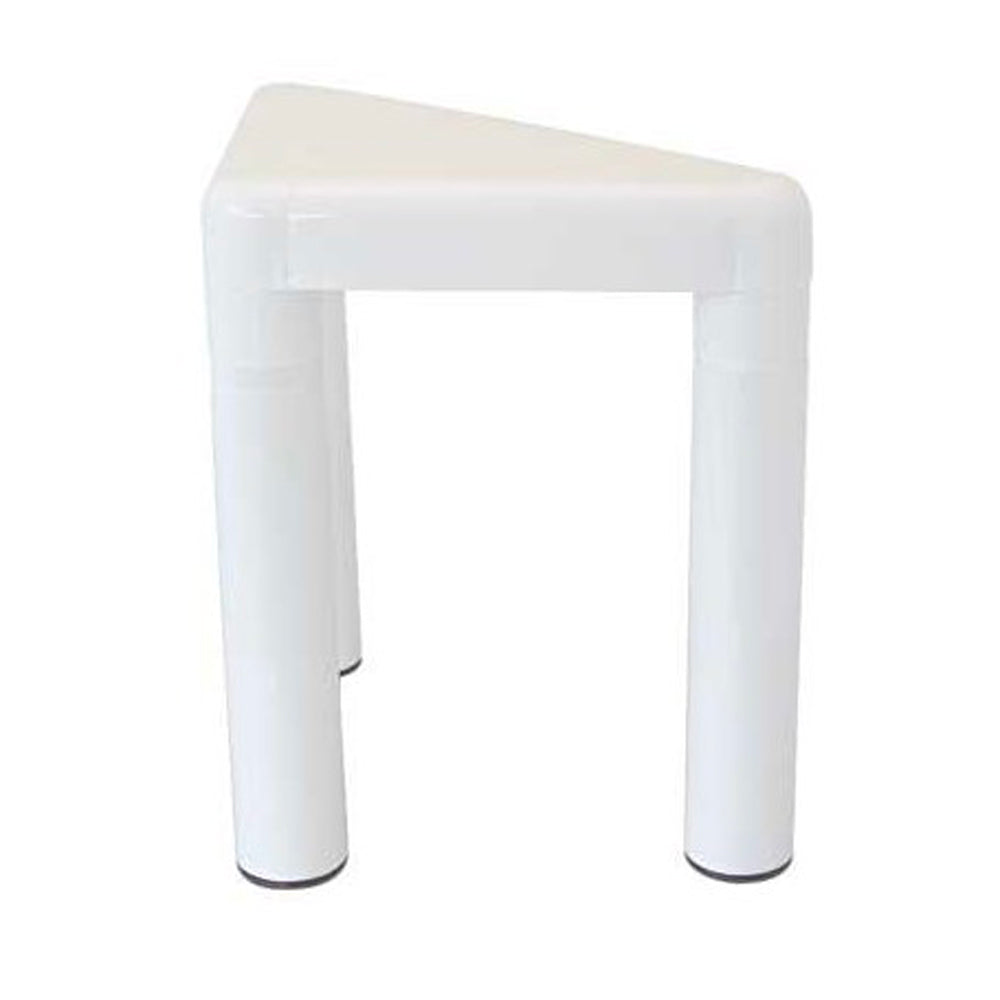 Sgabello da bagno triangolare Trio bianco