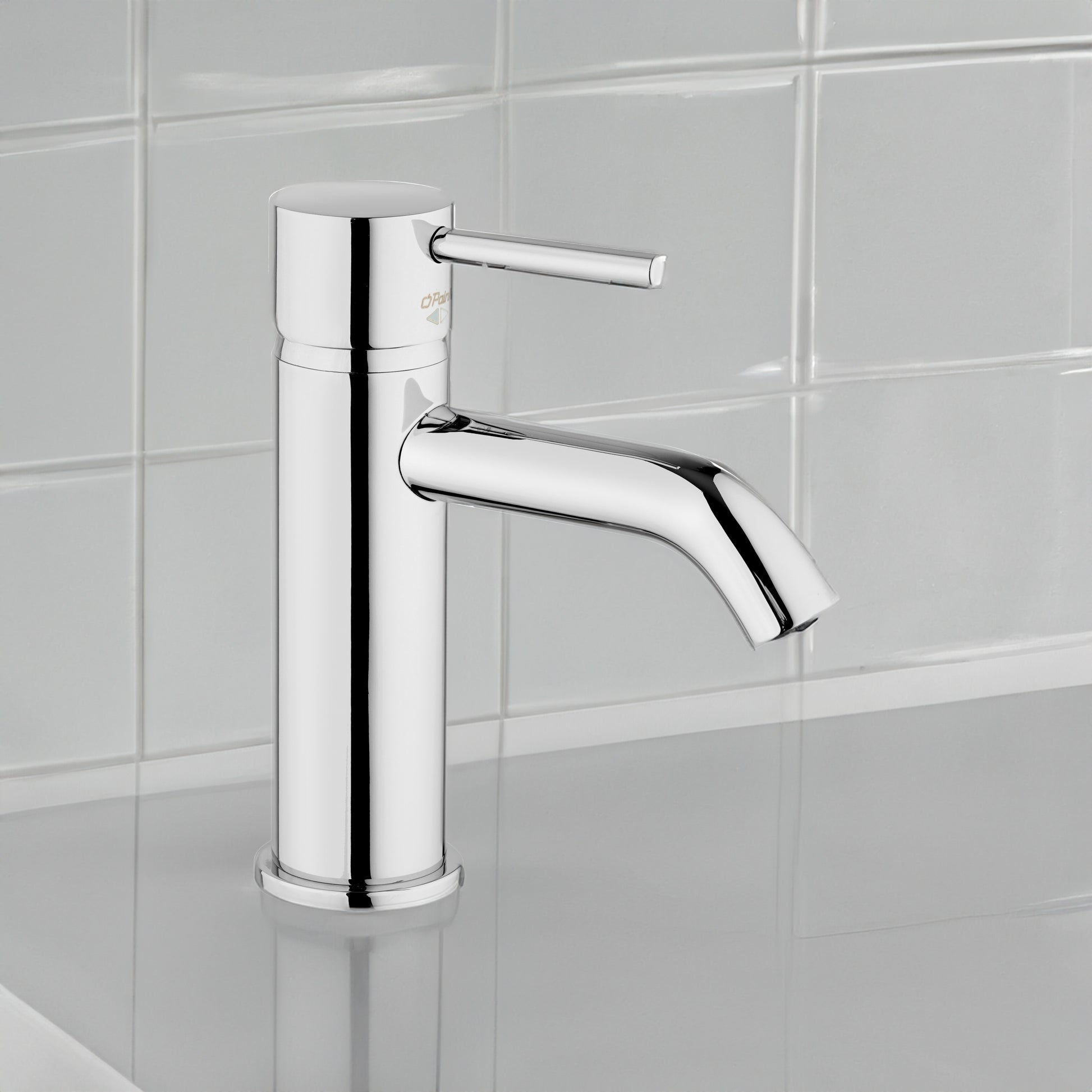 Miscelatore lavabo open new DISCO" cromo + piletta 1"1/4 — Paini