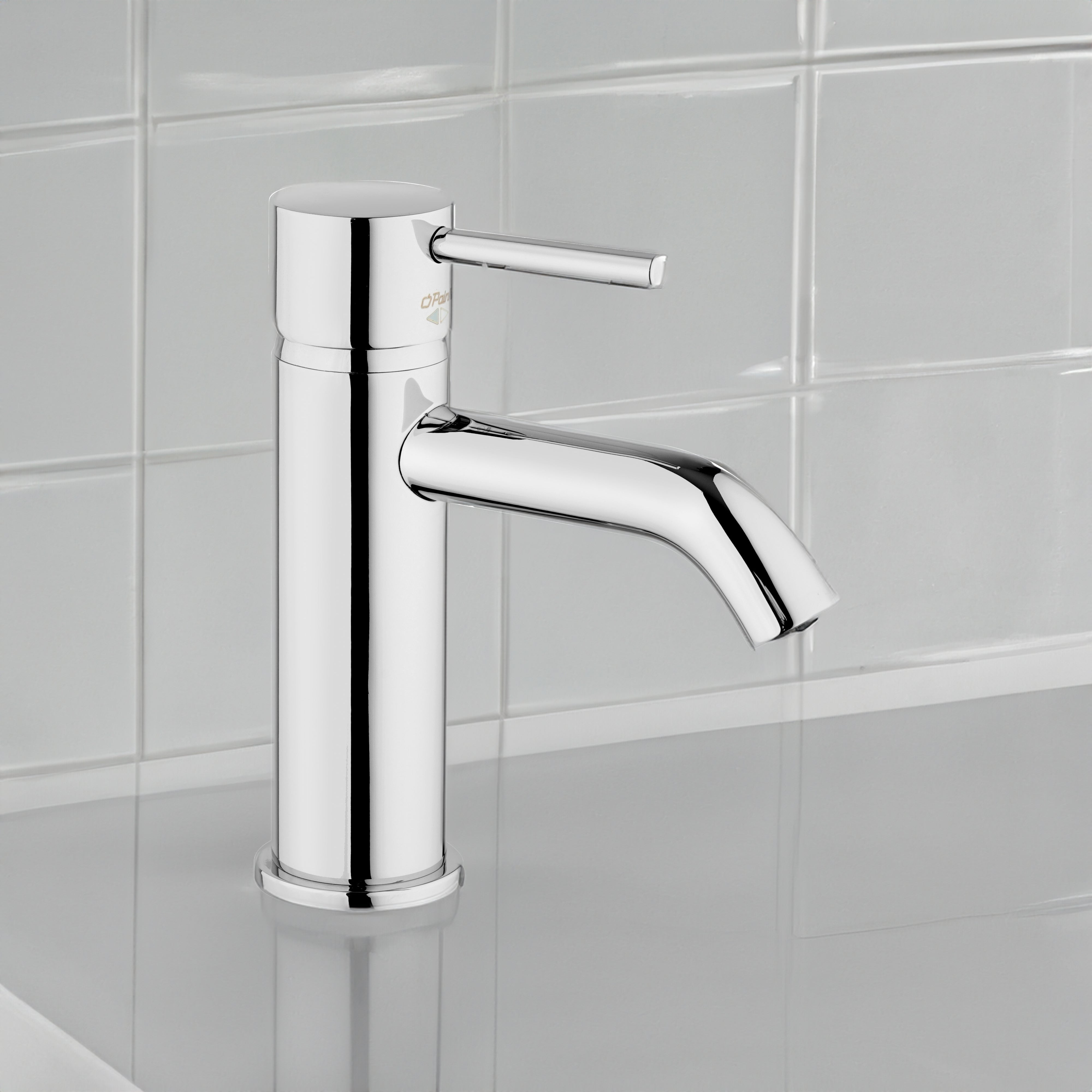 Miscelatore lavabo open new DISCO" cromo + piletta 1"1/4 — Paini