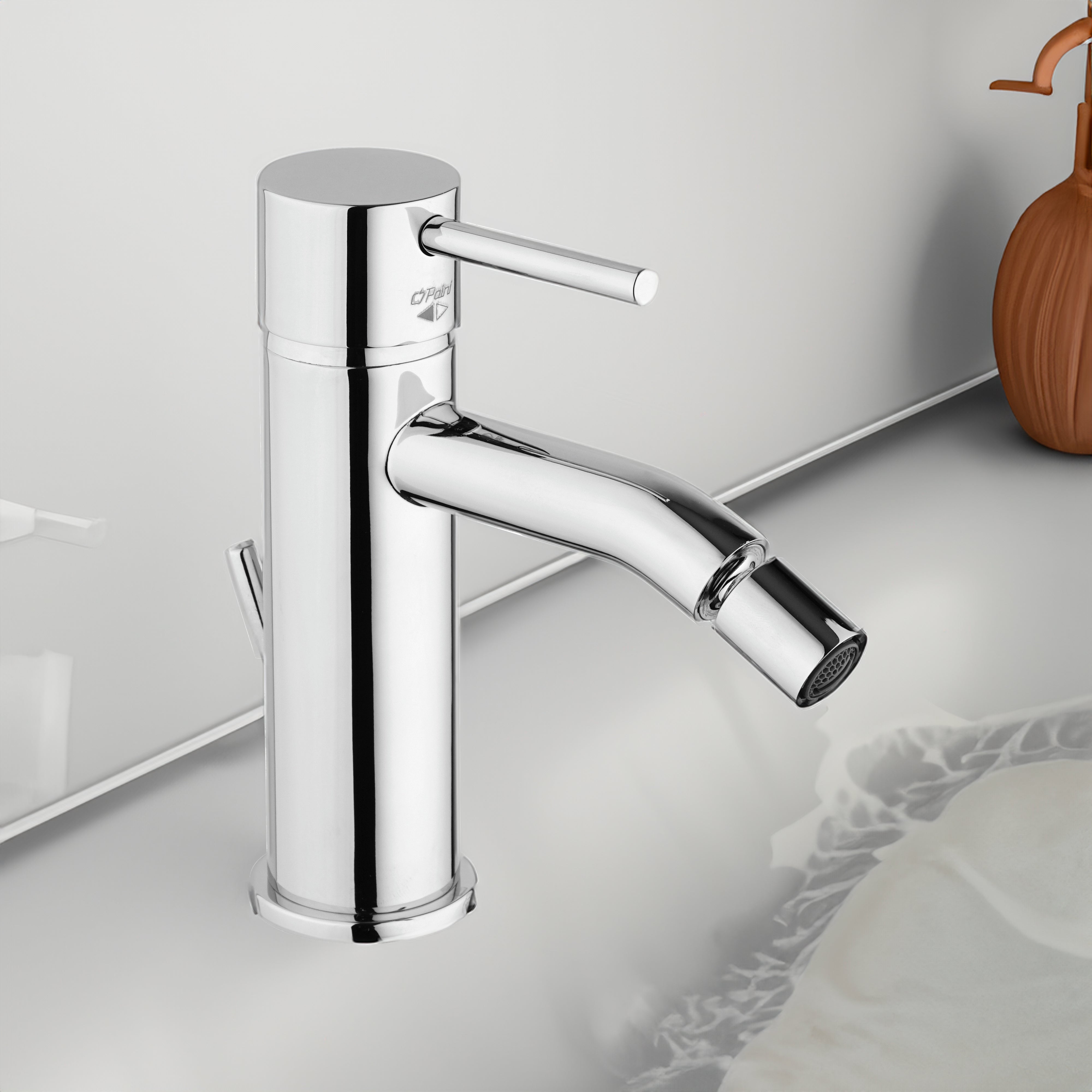 Miscelatore bidet open new DISCO" cromo + piletta 1"1/4 — Paini