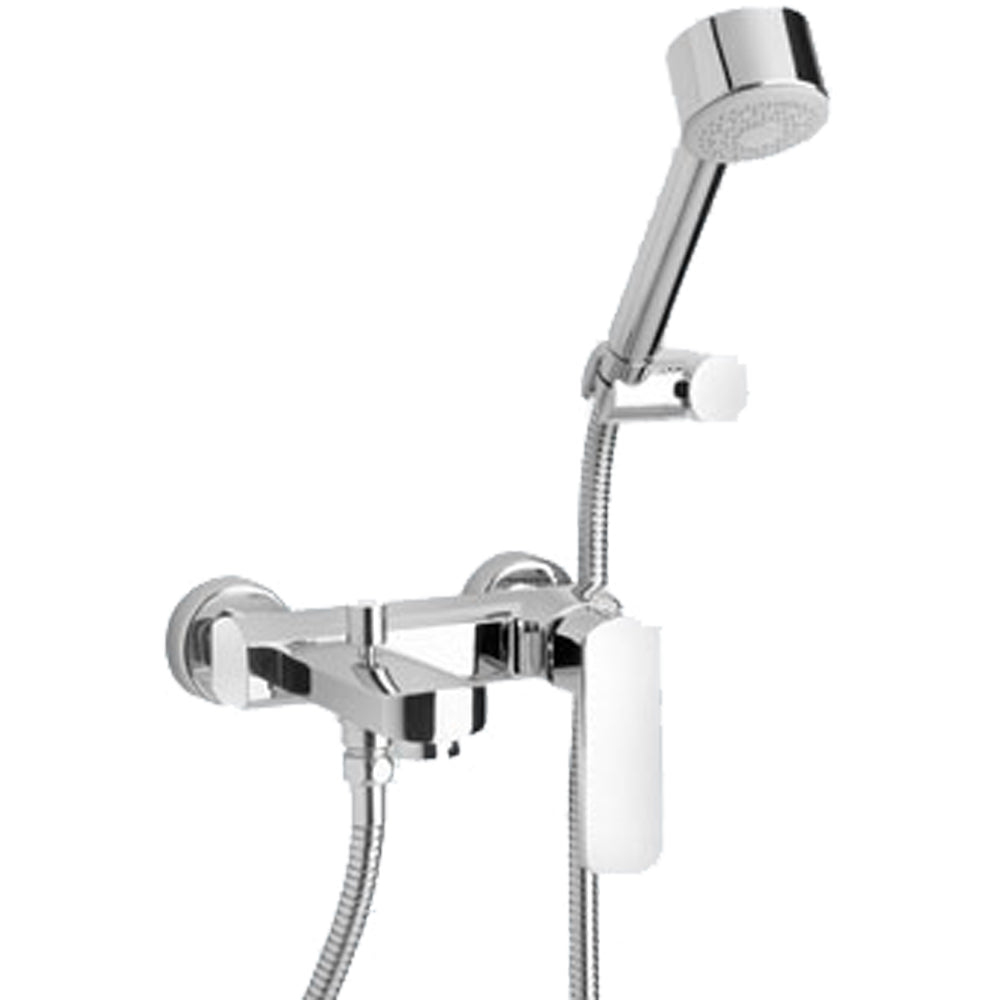 Miscelatore esterno vasca Stile cromo + set doccia — Paini