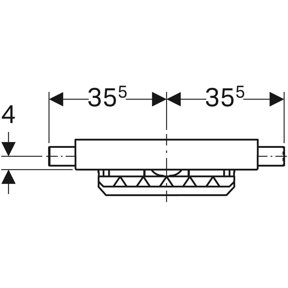 Modulo Combifix per doccia con scarico a parete Geberit per massetto H.95-200 mm