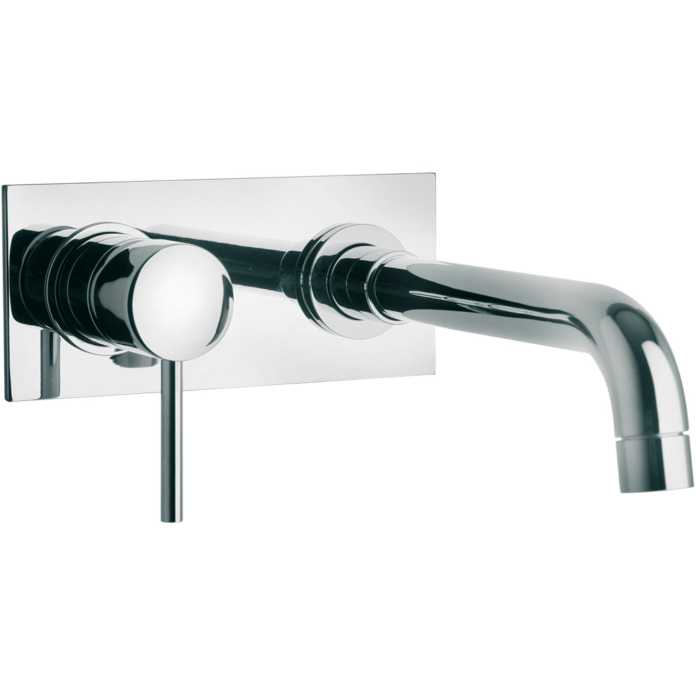 Miscelatore lavabo new DISCO" bocca a muro cromo + piletta 1"1/4 — Paini