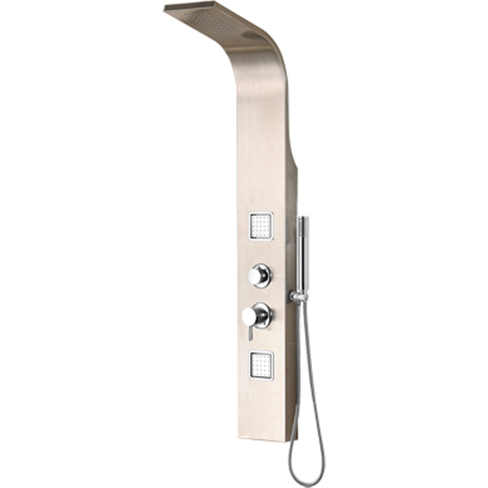 Pannello doccia INOX Vega versione termostatico — Cardinale Professional