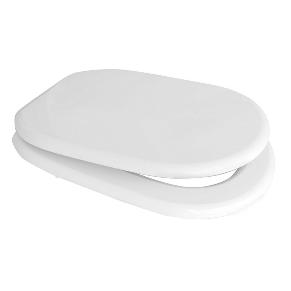 Sedile MDF poliesterato diana bianco - chiusura normale — SEBA
