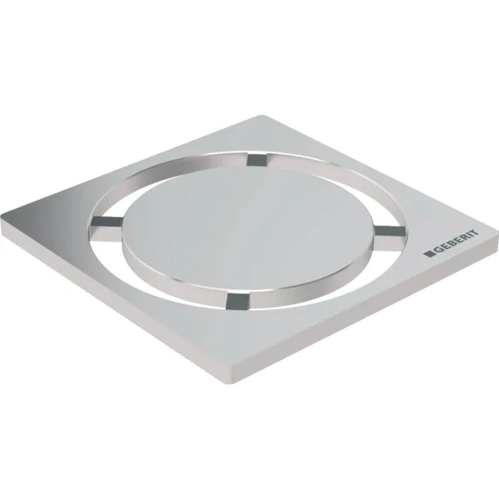 Griglia INOX per sifone doccia design 8x8 cm - rotondo — Geberit