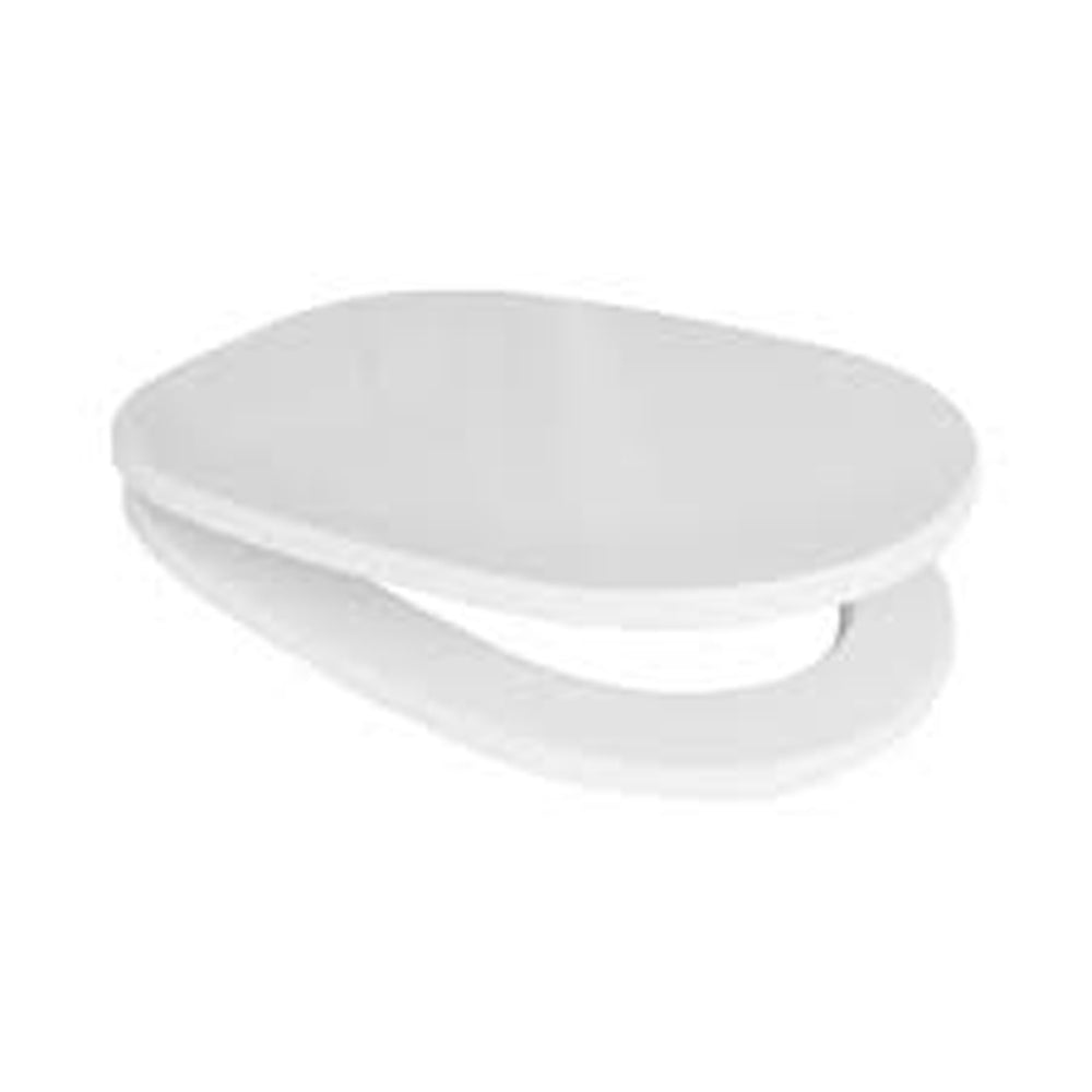 Sedile MDF poliesterato linda bianco - chiusura normale — SEBA