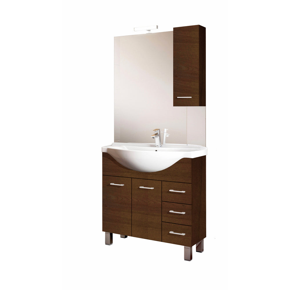 Mobile da bagno gaia 85 specchiera con pensile 81 cm — Savini Industria Arredo Bagno