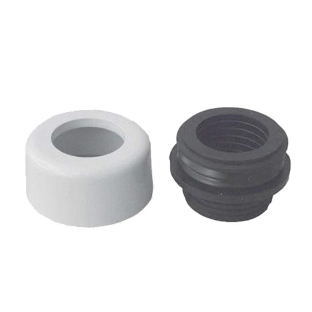 Morsetto combinato con coprimorsetto bianco - Ø48/58 mm — Pucci