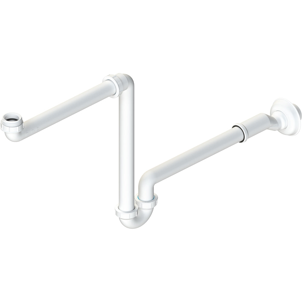 Sifone per lavabo autopulente salvaspazio con eccentrico 1"-1"1/4 x Ø32-40 mm — L.B. Plast