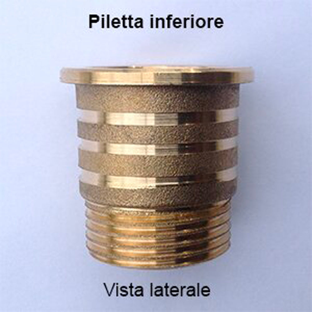Piletta svizzera in ottone per troppo pieno 1"1/2 x Ø63 mm