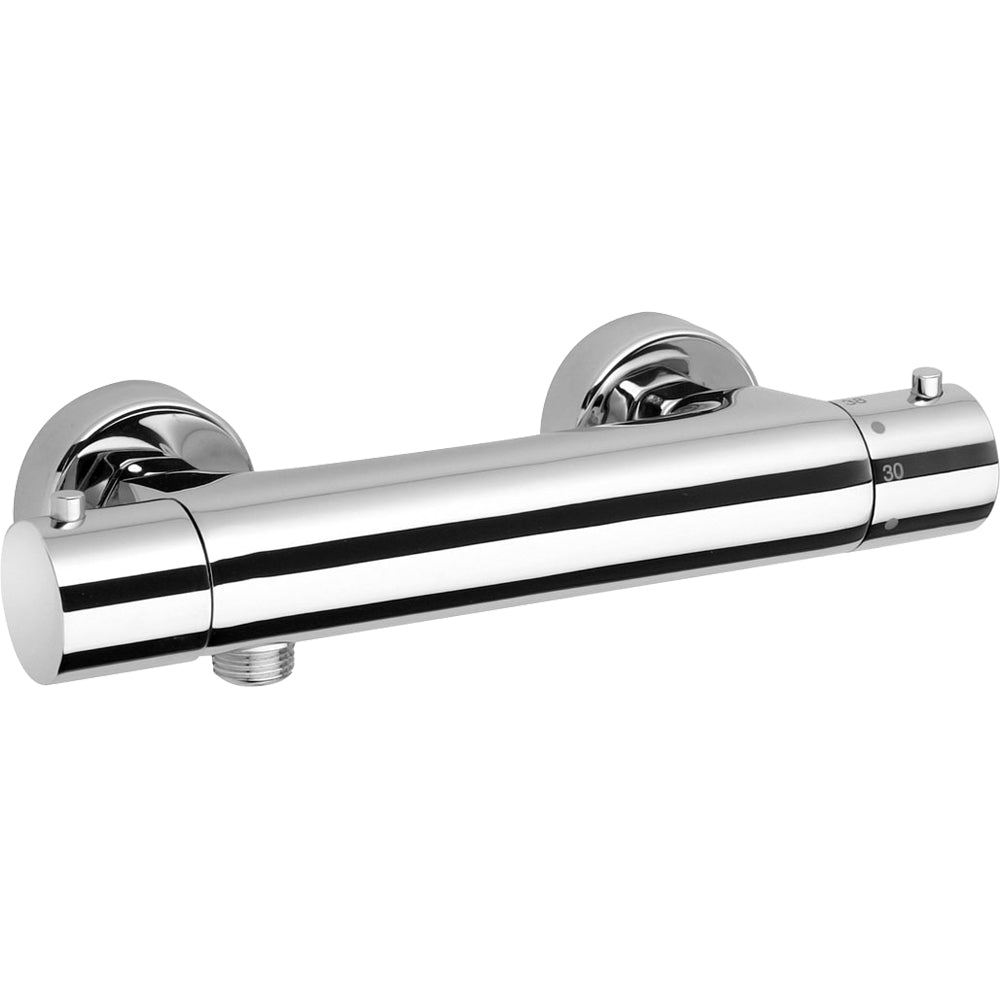Miscelatore doccia esterno termostatico Disco cromo — Paini