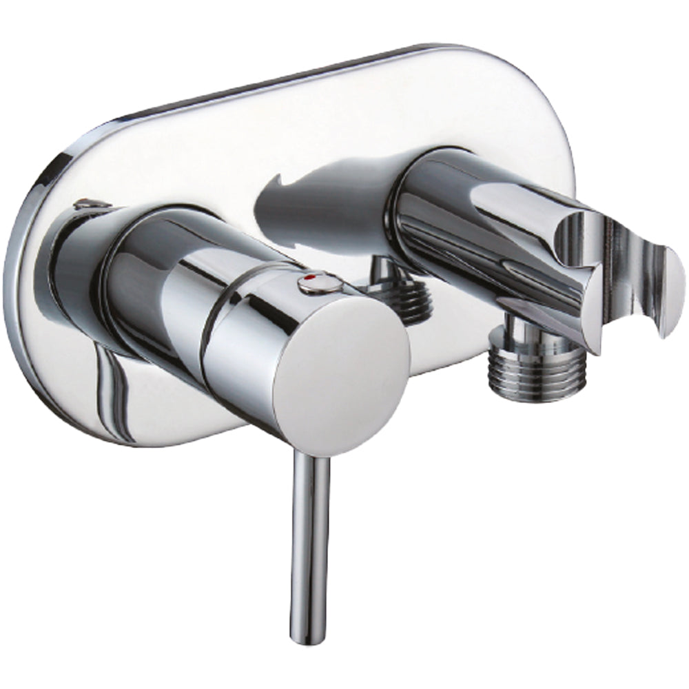 Miscelatore incasso tondo con supporto laterale cromo - 1/2" m