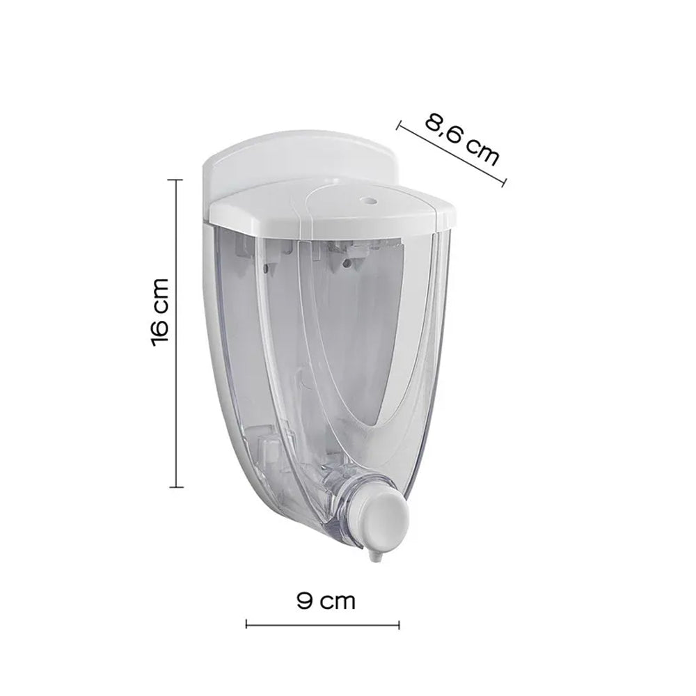 Distributore sapone liquido torpedo 600 ml - bianco — GEDY