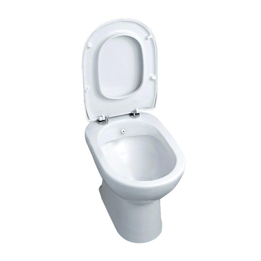 Sedile MDF poliesterato diana bianco - chiusura normale — SEBA