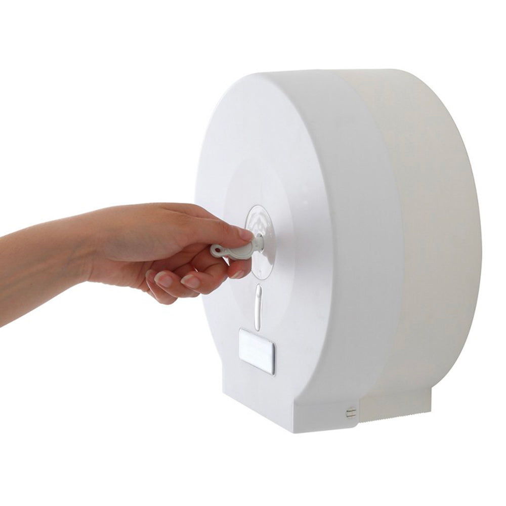 Distributore portarotolo in ABS bianco — Cardinale Professional