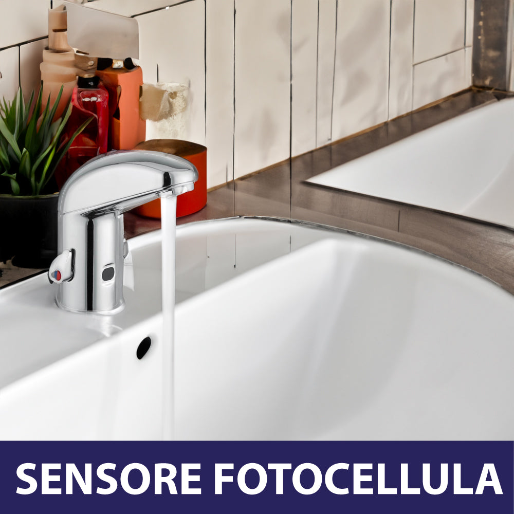 Miscelatore elettrico lavabo a fotocellula serie ONE" corrente 230V — Idral