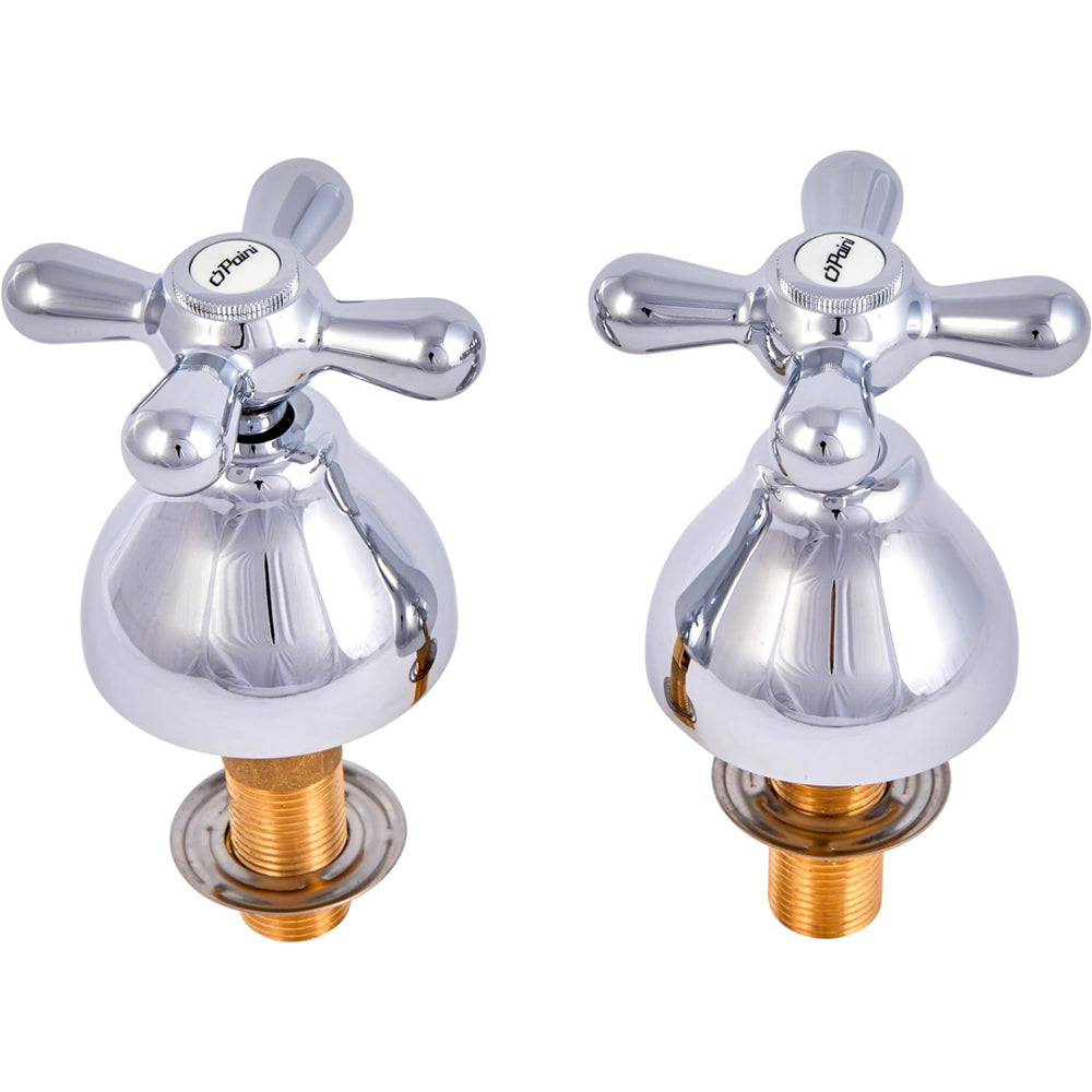 Batteria bidet a tre fori Liberty cromo + piletta 1"1/4 — Paini