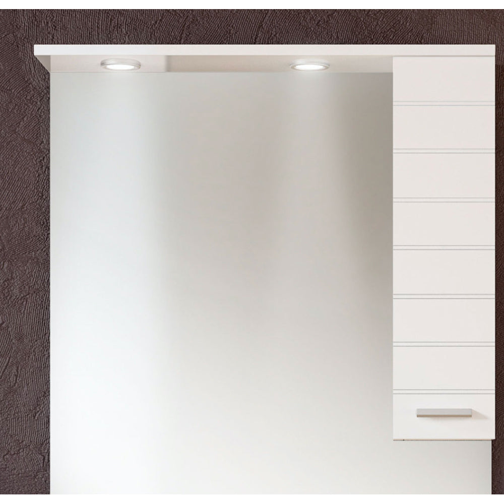 Mobile da bagno rigo 85 specchiera 80 - pensile DX — Savini Industria Arredo Bagno