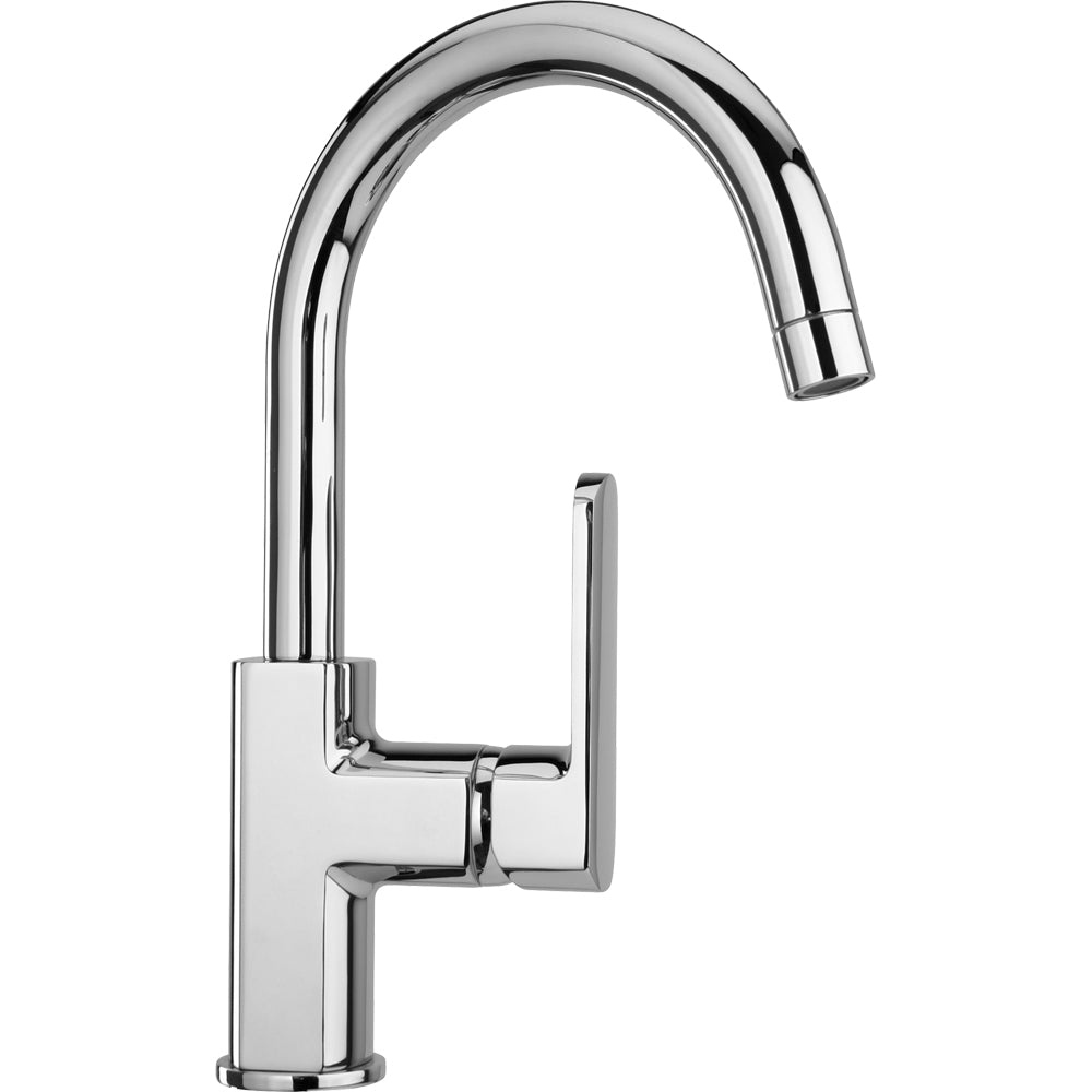 Miscelatore lavabo Stile con bocca orientabile cromo + piletta 1"1/4 — Paini