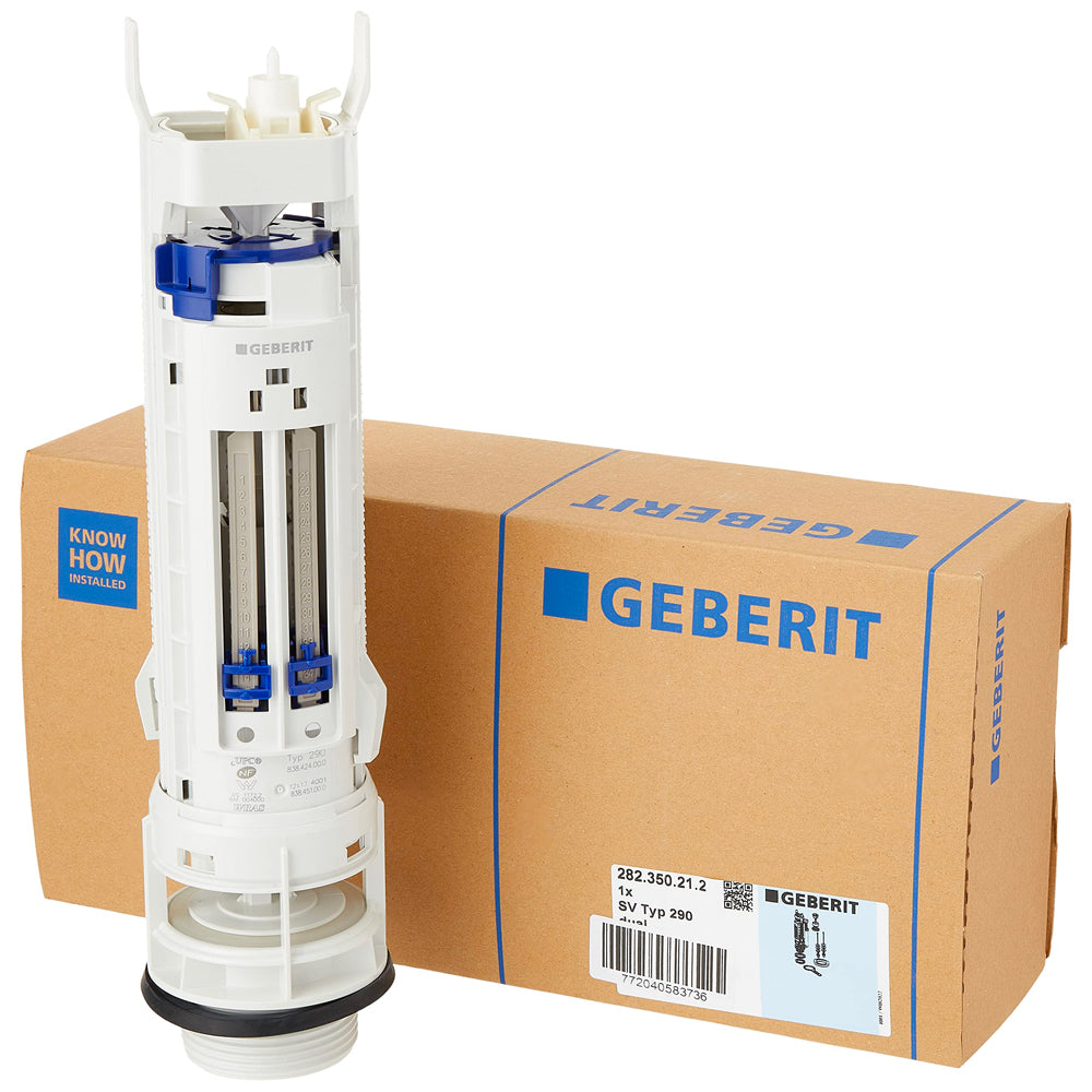 Batteria di scarico per cassette in ceramica tipo 290 doppio scarico — Geberit