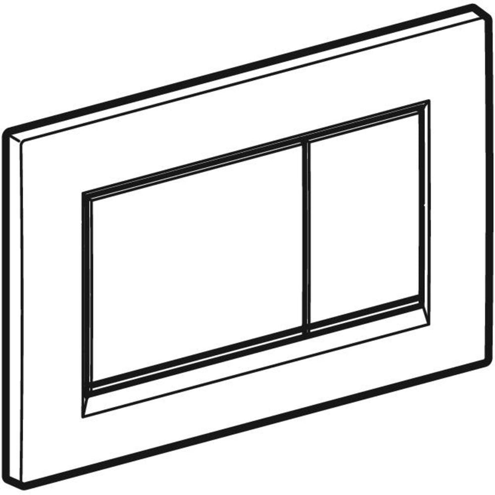 Placca di comando sigma 30" Nero/Nero Opaco/Nero — Geberit