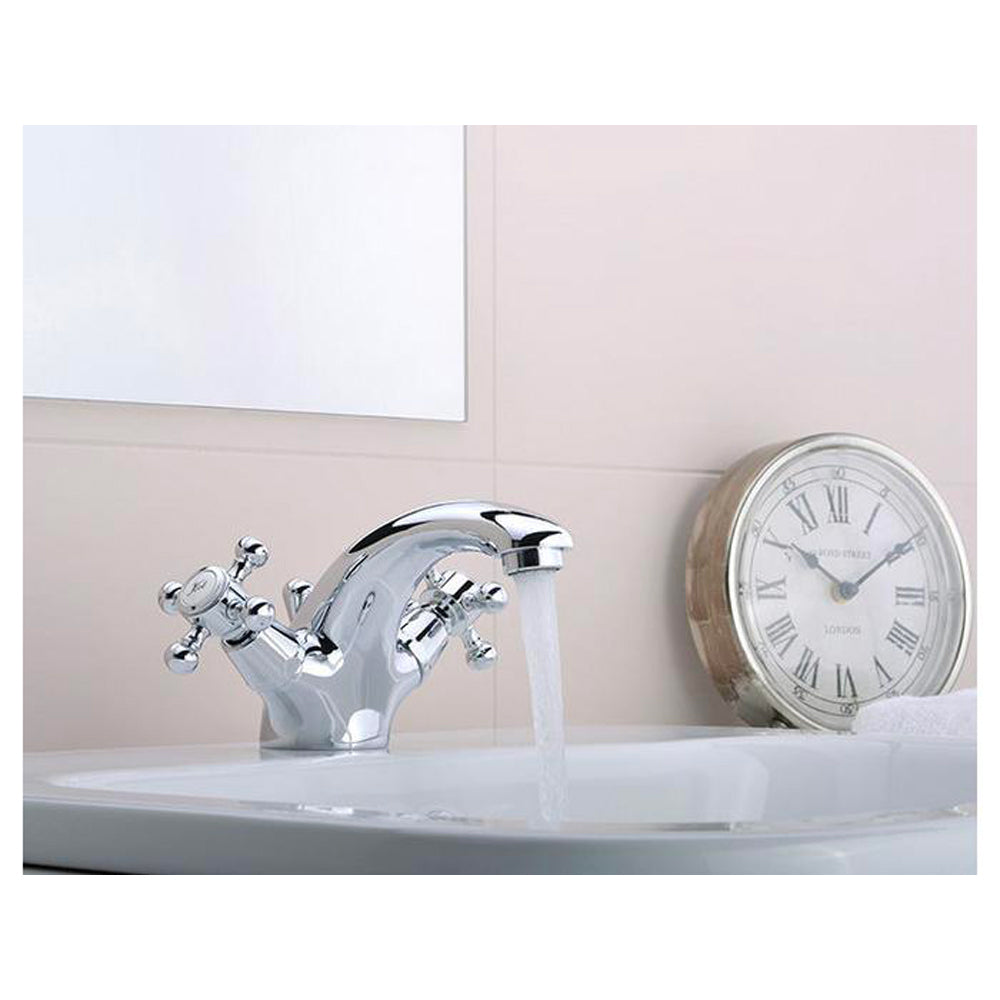 Gruppo monoblocco lavabo iris cromo + piletta 1"1/4 — Paffoni
