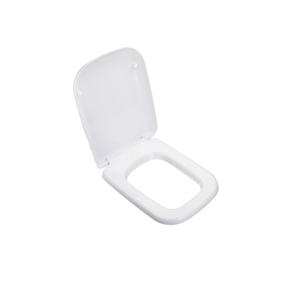 Sedile MDF poliesterato conca bianco - chiusura normale — SEBA
